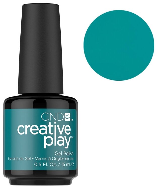 CND Creative Play Gel Polish Гель-лак , 432, Head Over Teal, 15 мл