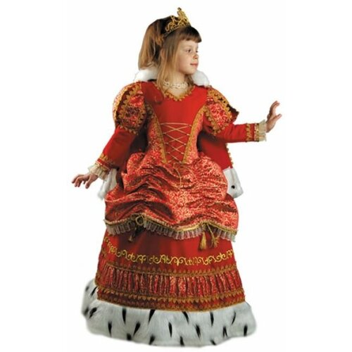 Карнавальные костюмы для детей Царица, размер 30, рост 112-116 см карнавальные костюмы для детей царица размер 34 рост 134 140 см