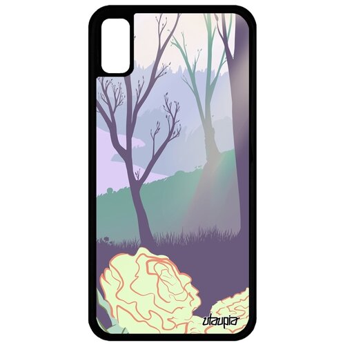 фото Чехол на apple iphone xr, "лесные розы" розы лес utaupia