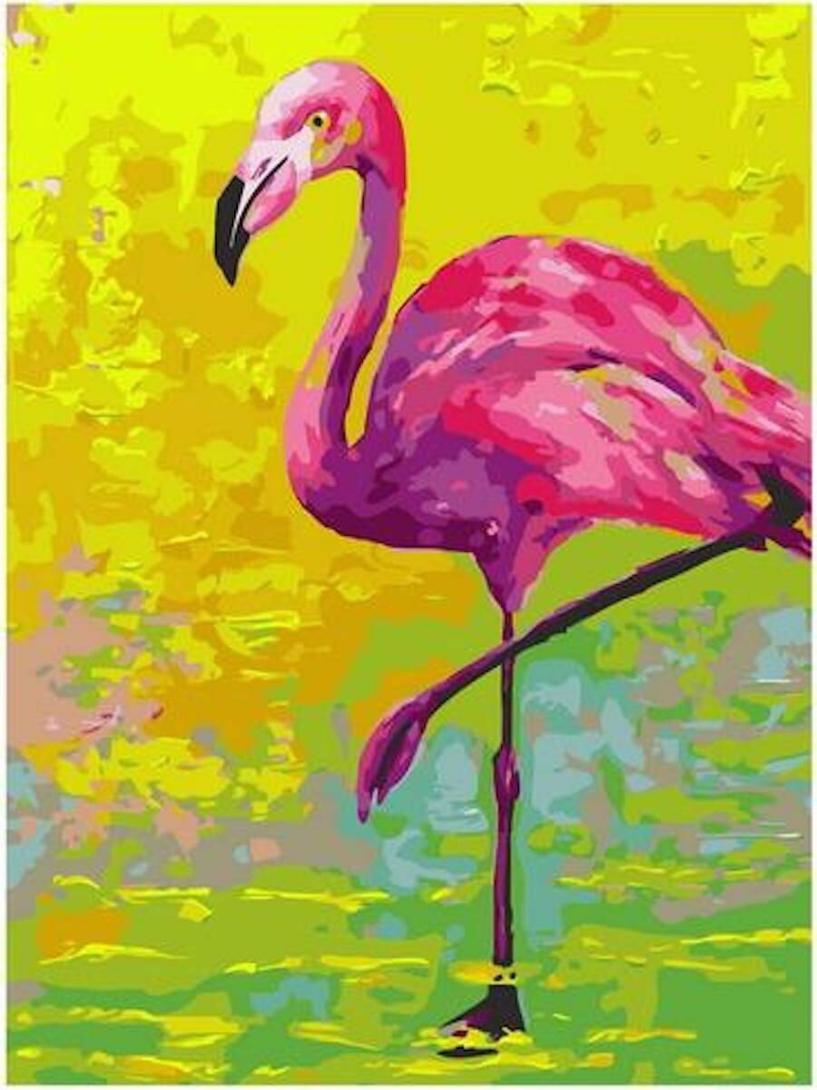 Картина по номерам Африканский фламинго 40х50 см