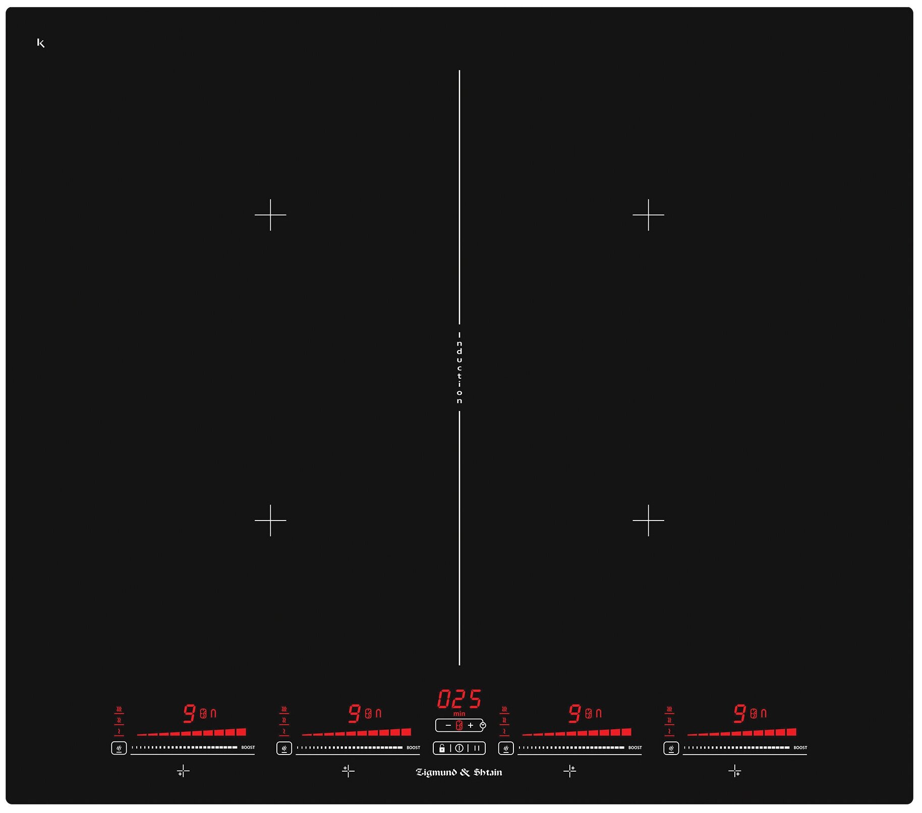 Zigmund & Shtain Индукционная варочная панель Zigmund & Shtain CIS 321.60 BX