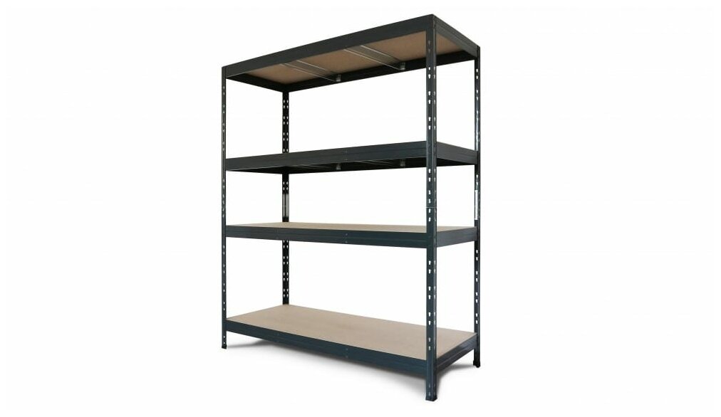 Стеллаж металлический AR Shelving Rivet Stabil 1800x1500x600 мм 4 полки - фотография № 3