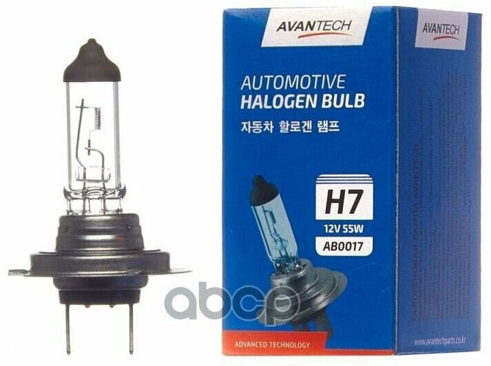 Лампа головного света Avantech H7 12V 55W арт. AB0017