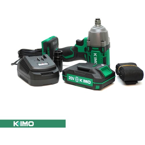 Гайковерт бесщеточный ударный аккумуляторный KIMO 20 В 500 Нм 2800 обмин 3300 удмин 1 Li-ion аккумулятора 1150000₽