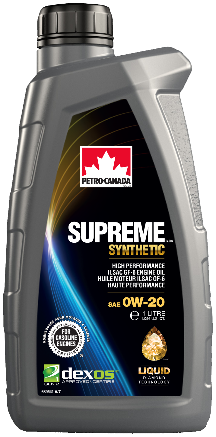 Моторное масло Petro-Canada SUPREME SYNTHETIC 0W20, 1 литр