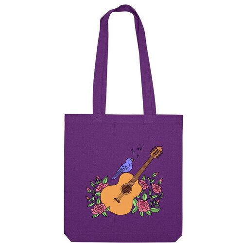 фото Сумка шоппер us basic, фиолетовый