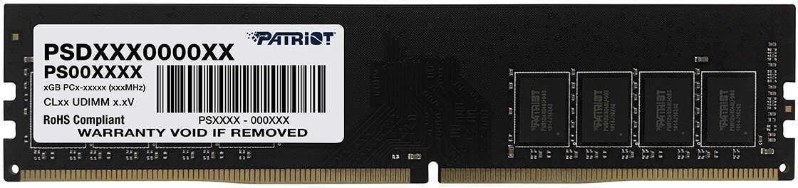 Модуль памяти DIMM 8Gb DDR4 PC17000 2133MHz PATRIOT (PSD48G213381)