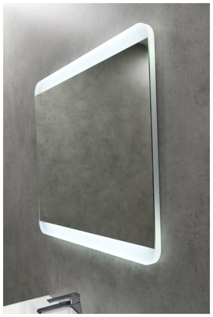 BelBagno Зеркало Belbagno SPC-CEZ-800-700-LED-BTN, с подсветкой, 80х70 см - фотография № 14