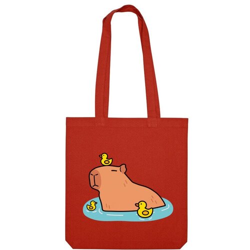 фото Сумка «капибара с уточками» (серый) us basic