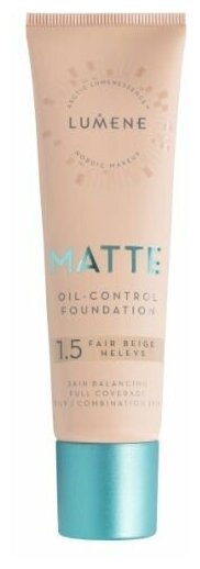 LUMENE Тональный крем матирующий Matte Foundation 1.5 Fair Beige 0