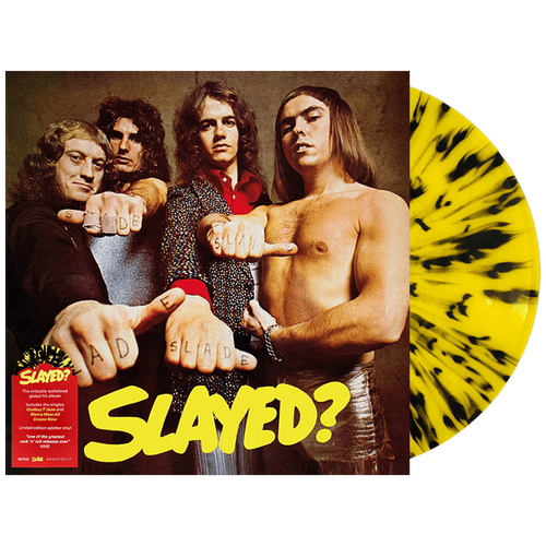 slade slayed lp coloured vinyl yellow and black splatter Slade – Slayed? (Yellow & Black Splatter Vinyl)