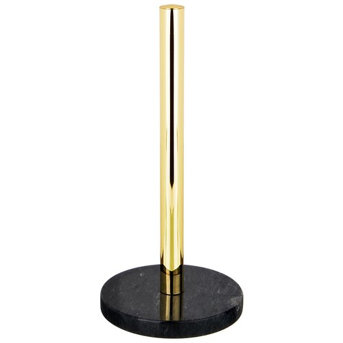 фото Держатель для полотенец agness черное золото, диаметр 15 см, высота 32 см (925-119)