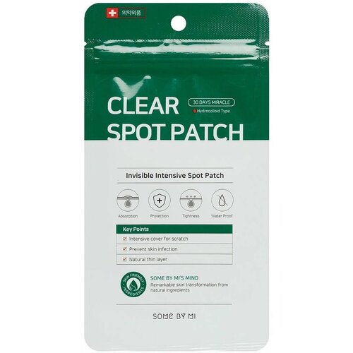 SOME BY MI Точечные патчи для лица против акне Clear Spot Patch, 18 шт foot spa massage oil tea tree peppermint eucalyptus oil 8 oz 236 ml