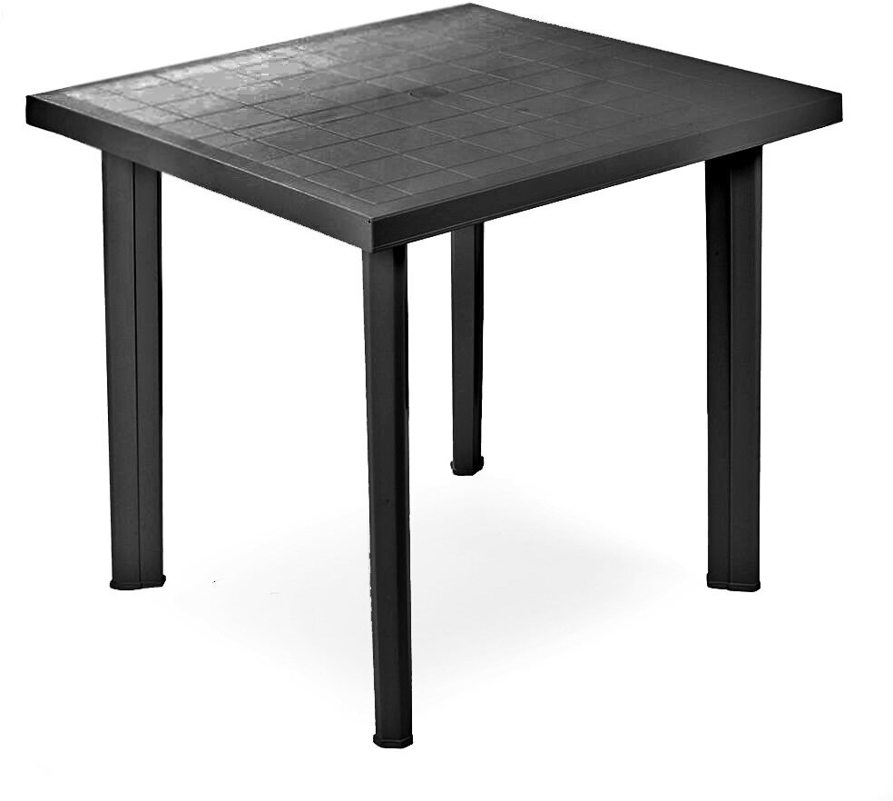 Стол квадратный "FIOCCO", 80*75 см., антрацит, арт. 60860