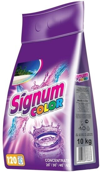 Стиральный порошок Signum Color для цветного белья, 10 кг