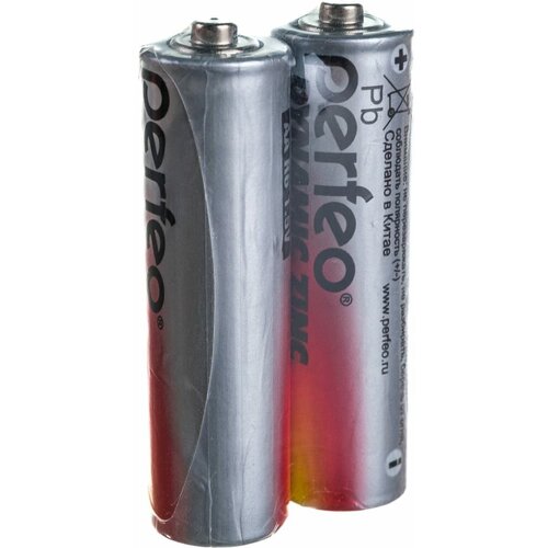 Солевая батарейка PERFEO R6 2 шт в пленке 30 005 165 16088634 батарейка батарейка aa солевая perfeo r6 4bl dynamic zinc 4 шт
