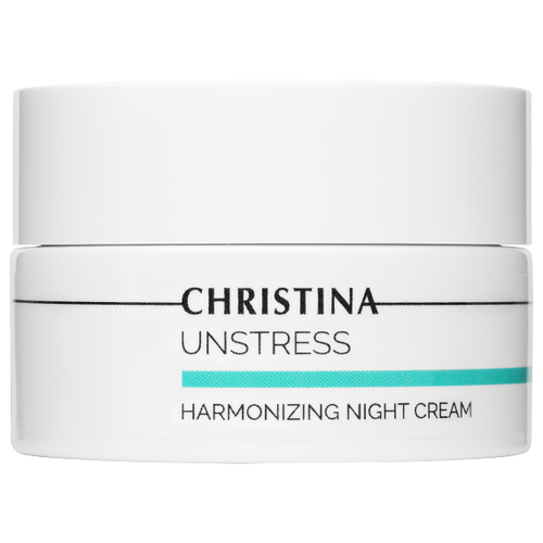 Christina Unstress Harmonizing Night Cream Гармонизирующий ночной крем для лица и декольте, 50 мл christina гармонизирующий ночной крем для кожи век и шеи 30 мл christina unstress