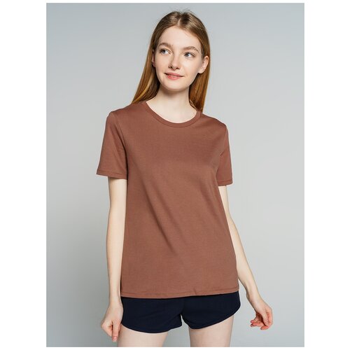 фото Футболка с кор.рукавом твое 78465 размер m, коричневый, women