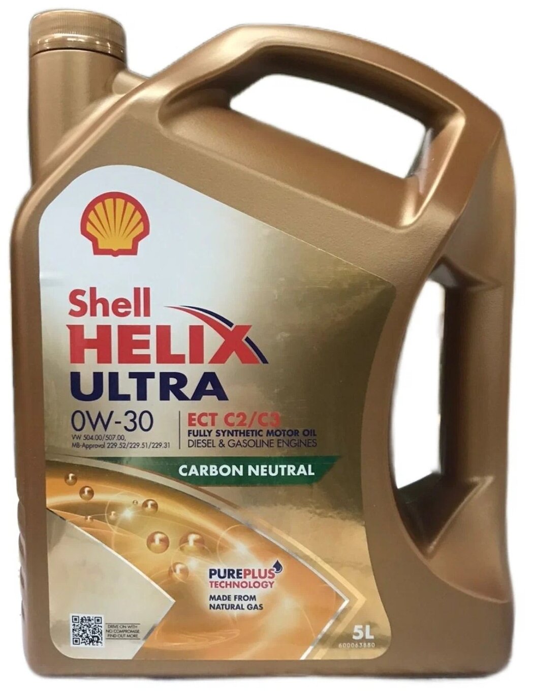 Синтетическое моторное масло SHELL Helix Ultra ECT C2/C3 0W-30, 5 л, 1 шт.