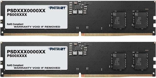 Память DDR5 Patriot PSD532G4800K 32GB (2 x 16GB) Kit 4800MHz CL40 1.1V INFO Signature RTL PC5-38400