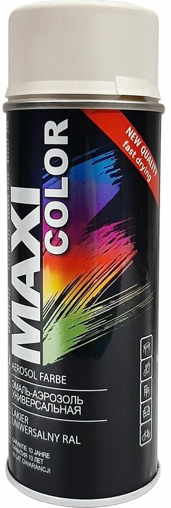 MAXI COLOR 9010MMX Эмаль-аэрозоль RAL9010 белая матовая 0,4л Maxi Color 9010mMX - фотография № 7