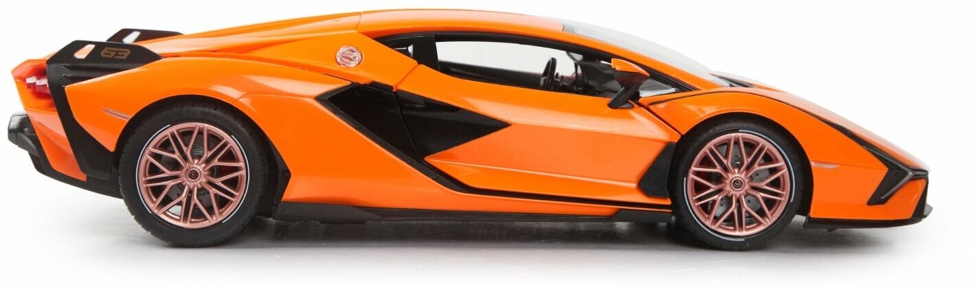 Машина Rastar РУ 1:14 Lamborghini Sian Оранжевая 97700