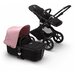 Универсальная коляска Bugaboo Fox 2 complete 2 в 1, black/black/soft pink, цвет шасси: черный