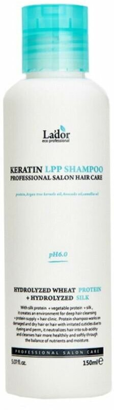 Шампунь La&aposdor Keratin LPP с кератином 150мл 8809500811015