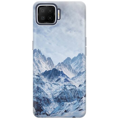 фото Cиликоновый чехол на oppo a73 / оппо а73 с принтом "снежные горы" gosso