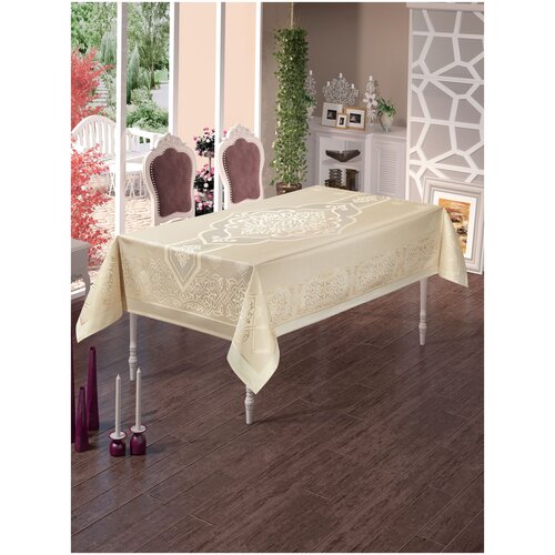 фото Скатерть do&co броде жаккард 160х220 hafsa капучино do & co