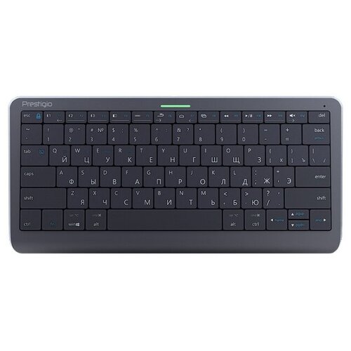 Беспроводная клавиатура Prestigio Click&Touch серый беспроводная клавиатура rii mini i8 wireless backlight keyboard with touchpad rus