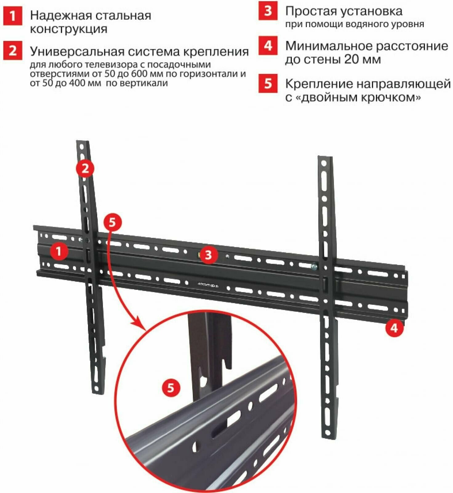 Кронейн на стену Arm Media PLASMA-1