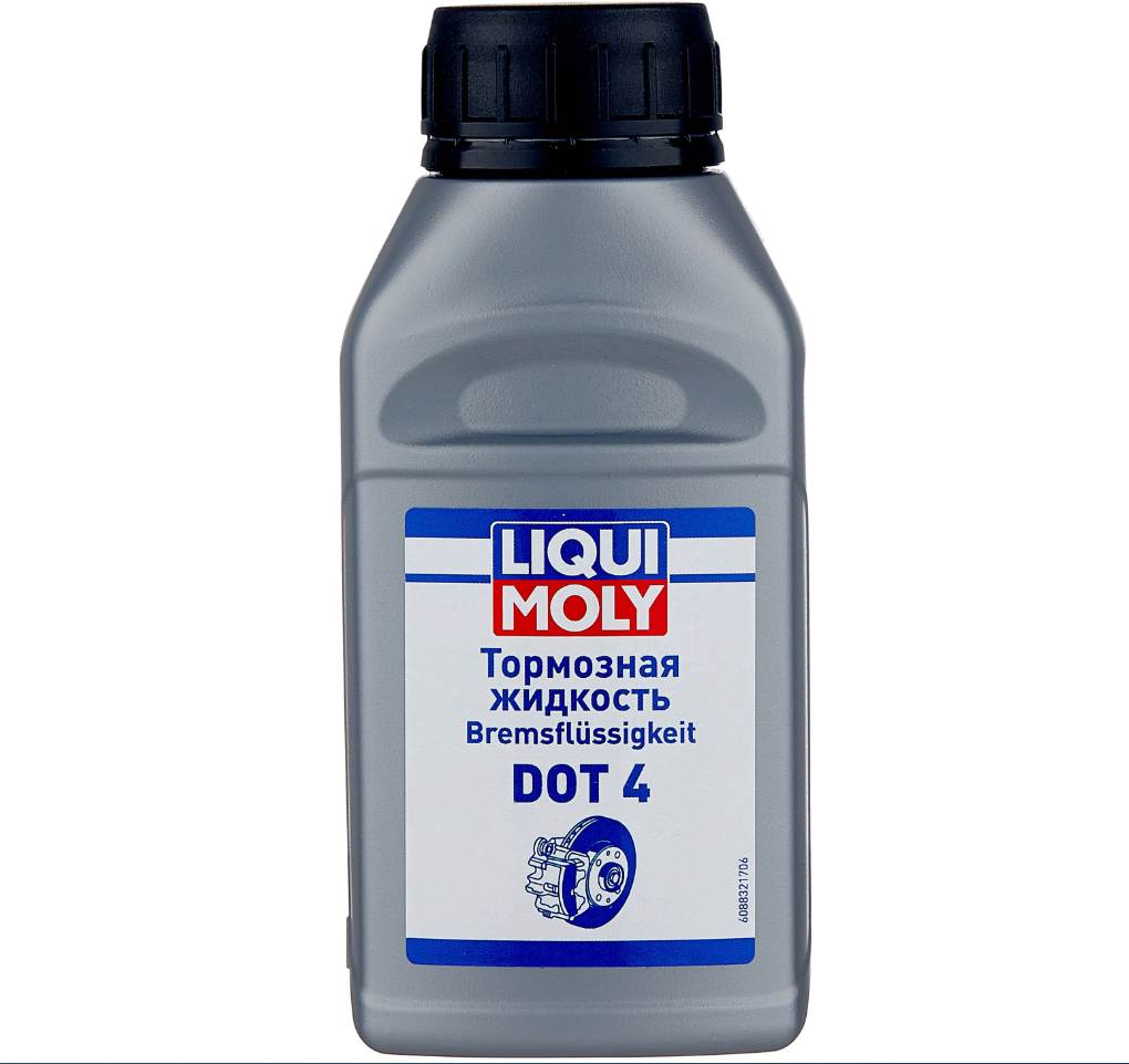 Жидкость тормозная Liqui Moly Bremsflussigkeit DOT 4, 250 мл