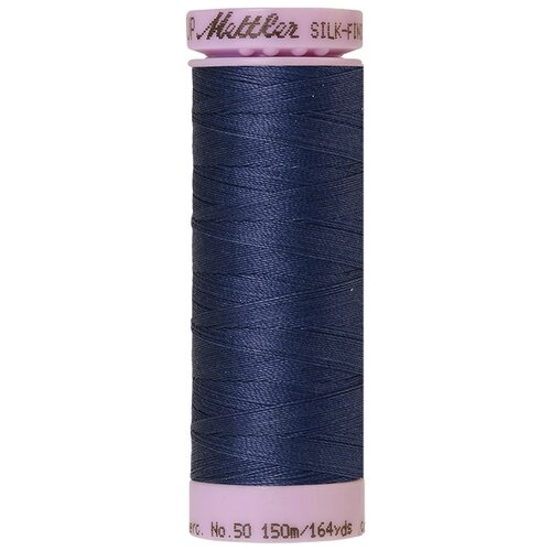 Нить для машинного квилтинга SILK-FINISH COTTON 50, 150 м 100% хлопок 1365 True Navy ( 9105-1365 )