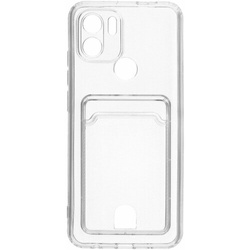 Чехол для Xiaomi Redmi A1+/A2+ Zibelino Silicone Card Holder прозрачный