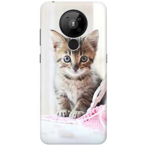 фото Cиликоновый чехол на nokia 5.3 / нокиа 5.3 с принтом "милый котенок" gosso