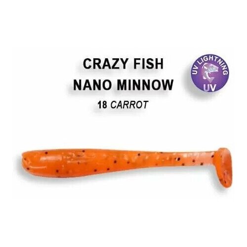 Силиконовые приманки Crazy Fish Nano Minnow 1.6 6-40-18-6, 8шт. flowcolour 32mm upvc elbow bulkhead fish tank tube joint garden irrigation pipe adapter joint irrigation system