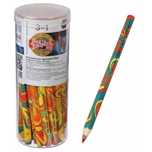 Карандаш с многоцветным грифелем 56 мм Koh-I-Noor 3405 Magic утолщённый L 175 мм 650₽