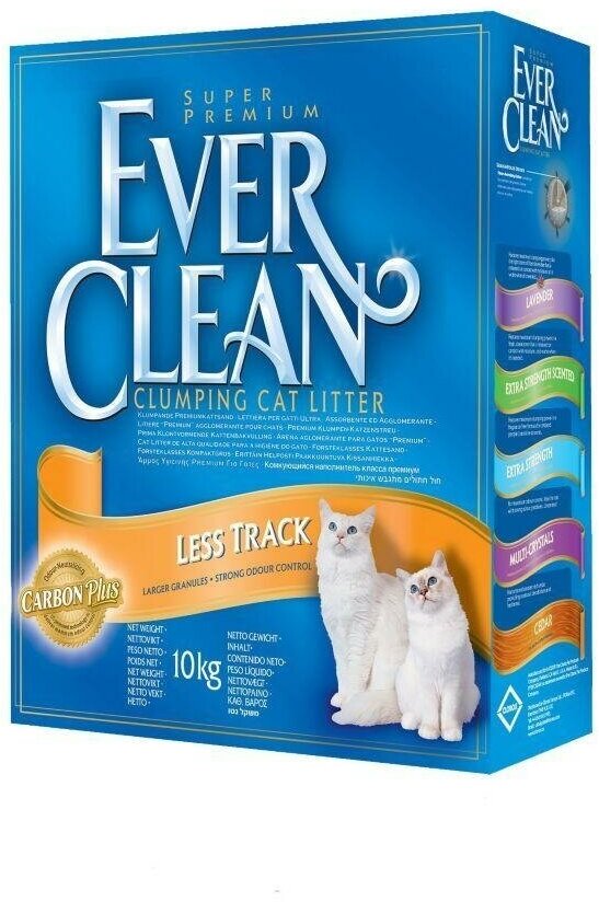 Наполнитель комкующийся Ever Clean Less Trail для длинношерстных кошек, 10кг - фото №4