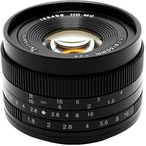 Объектив 7Artisans 50mm F1.8 Sony (E Mount) Чёрный