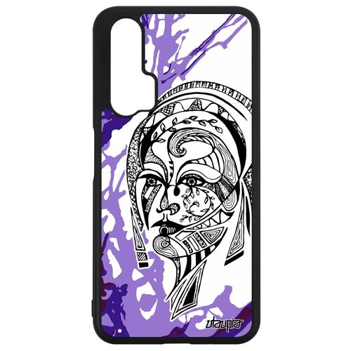 фото Чехол на смартфон honor 20, "портрет женщины" цветок девушка utaupia