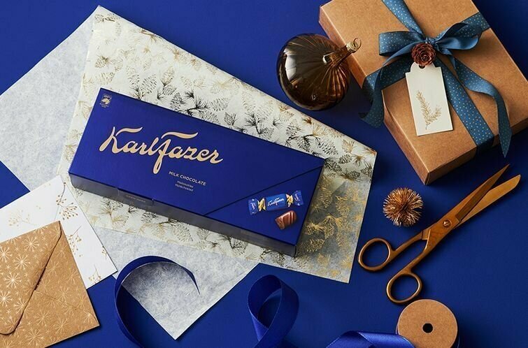 Конфеты из молочного шоколада Karl Fazer Milk chocolate, 270 г - фотография № 9