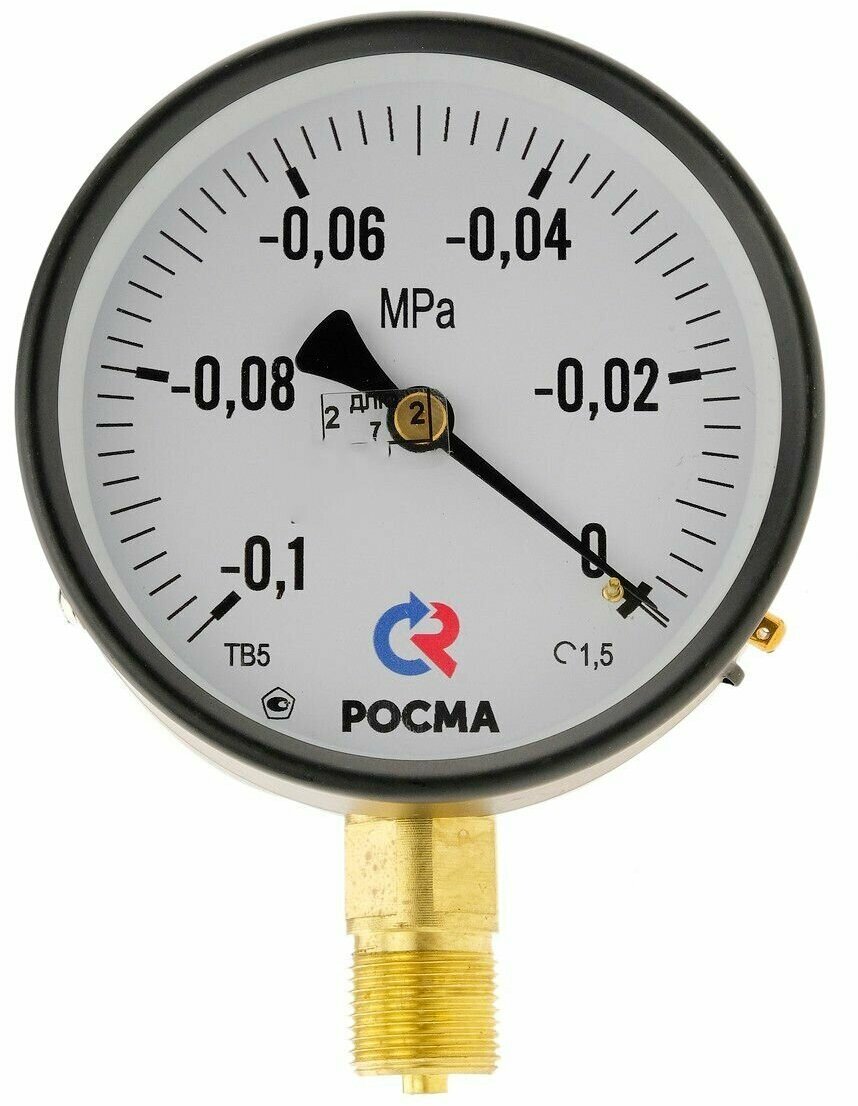 Вакуумметр показывающий технический ТВ-510Р (-01.0МПа) M20x15