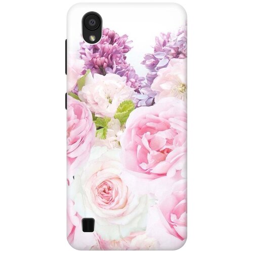 фото Cиликоновый чехол на zte blade a5 (2019) / зте блейд а5 2019 с принтом "розовый букет" gosso