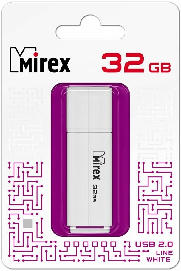 Флешка USB 4Gb Mirex Line 13600-FMULWH04 белый - фото №7