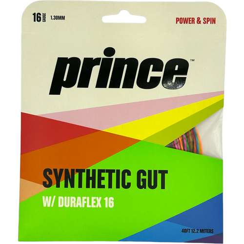 Струна для тенниса PRINCE SYNTHETIC GUT W/DURA Power/Spin 130/16 12метров