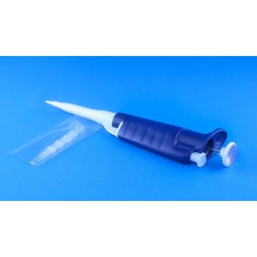 Дозатор (пипетка механическая) 1-кан перем объема, 1-5 мл