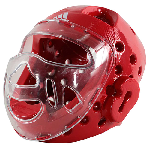 Шлем для тхэквондо с маской Adidas Face Mask WT Red (S)