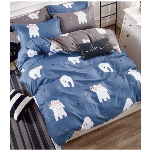 фото Комплект постельного белья детский 1,5 спальный хлопок мультфильмы boris