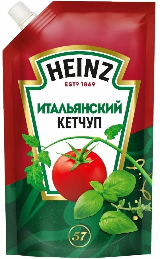 Кетчуп Heinz Итальянский дой-пак, 320 г